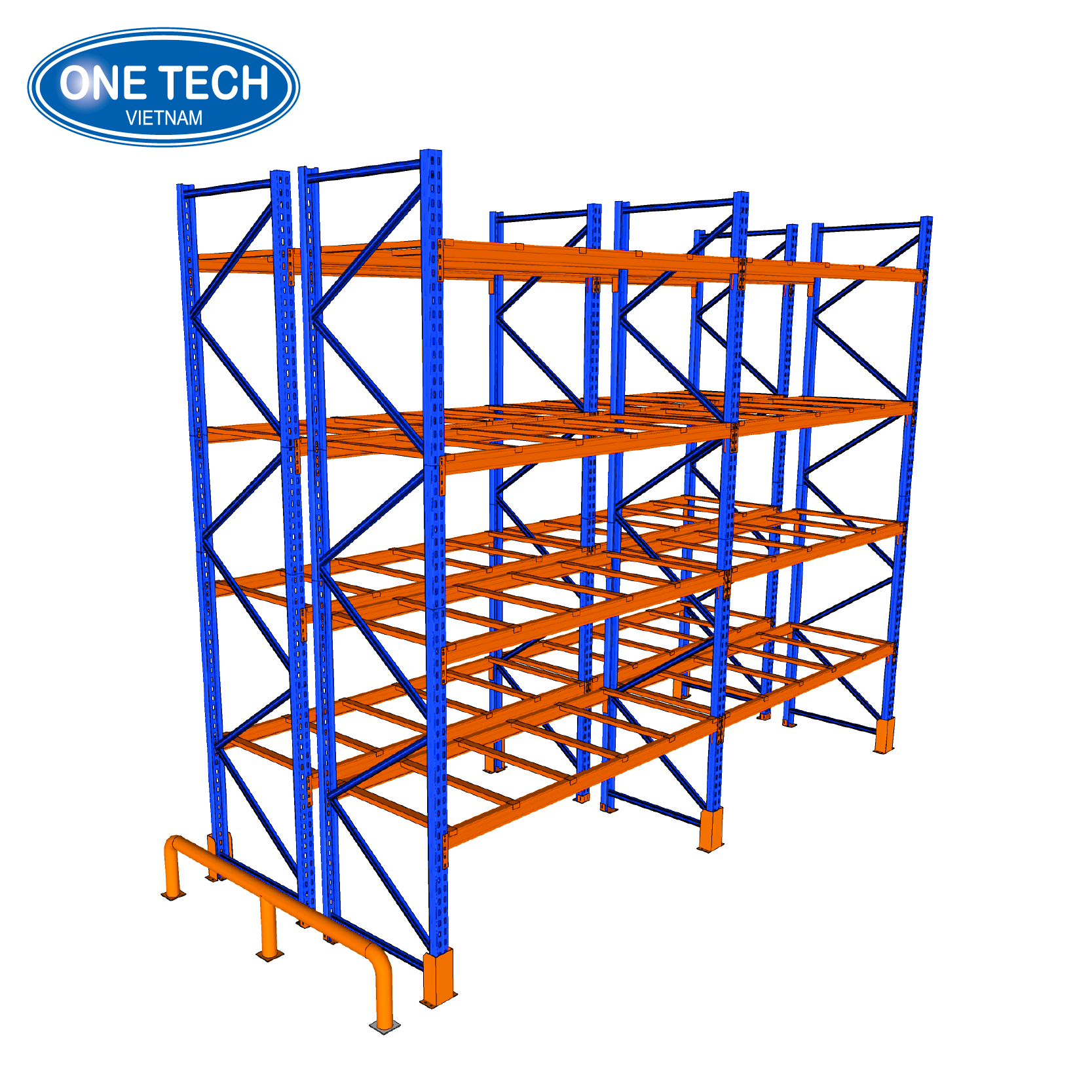 Kệ hạng nặng 4 tầng One Tech Kệ hạng nặng 4 tầng One Tech