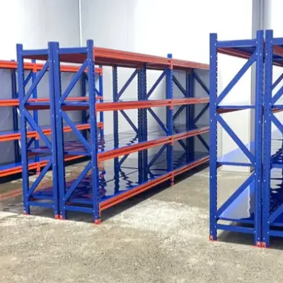 Kệ kho trung tải 4 tầng giá rẻ tại nhà máy, thiết kế và sản xuất theo yêu cầu của khách hàng