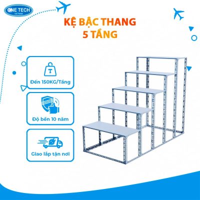Kệ sắt bậc thang 5 tầng giá rẻ
