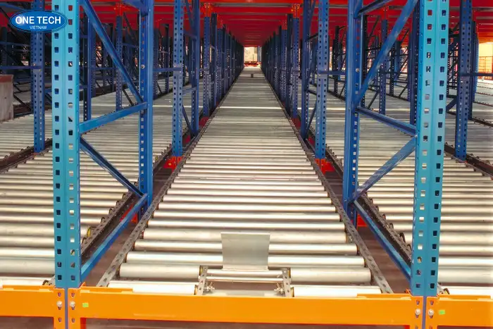 Phân loại kệ công nghiệp pallet con lăn theo thiết kế, cấu tạo