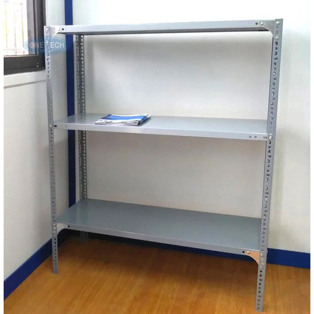 Kệ sắt v lỗ 3 tầng bền đẹp, miễn phí khảo sát mặt bằng