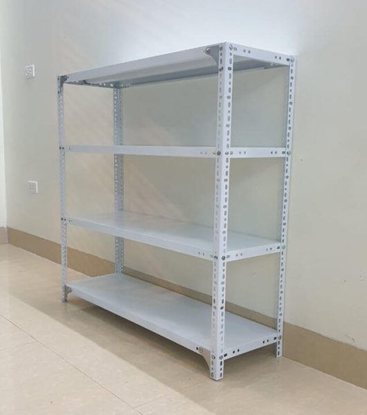 Kệ sắt lỗ V đa năng 4 tầng phù hợp với mọi nhu cầu