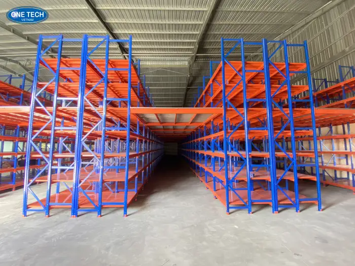 Kệ nhà giàn Mezzanine kết hợp kệ trung tải
