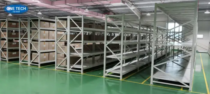 Kệ kho hạng trung tại Long An giá rẻ tại nhà máy