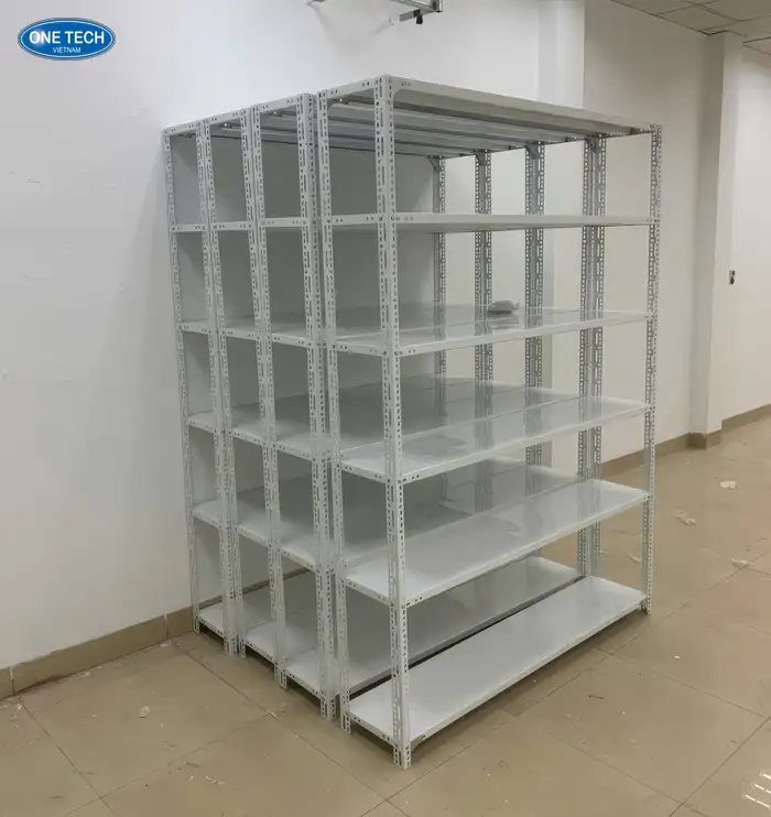 Cấu tạo và thông số kỹ thuật của kệ sắt V lỗ 6 tầng