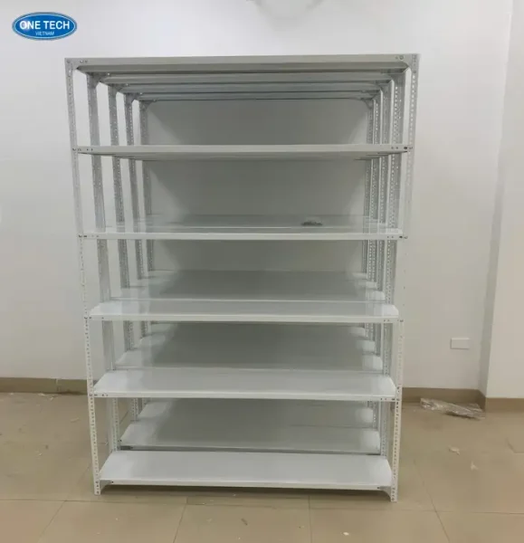 Kệ kho trung tải One Tech cung cấp kệ sắt V lỗ 6 tầng chất lượng, giá tốt