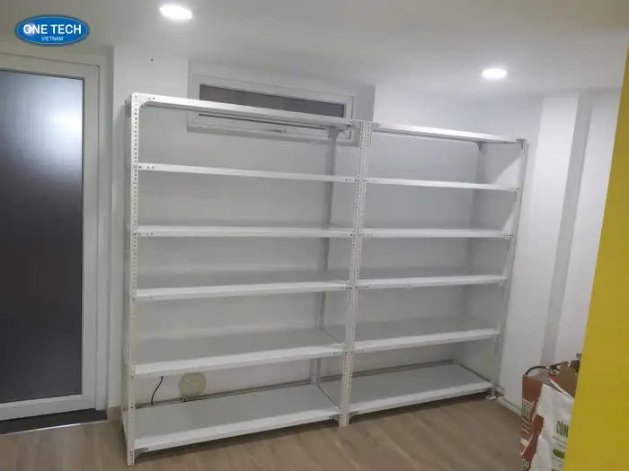 Kệ sắt V 6 tầng màu trắng