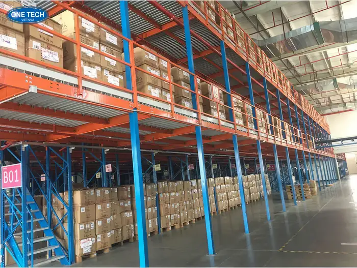 Kệ sàn mezzanine floor shelves tại Thanh Hóa