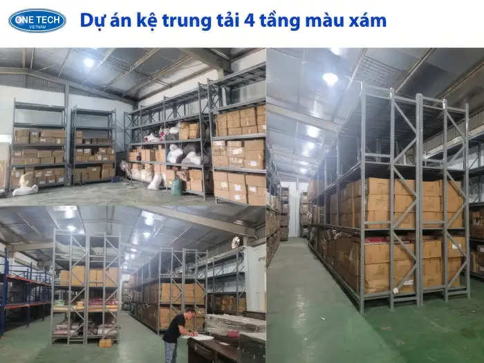 Dự án kệ trung tải màu xám tại Vũng Tàu