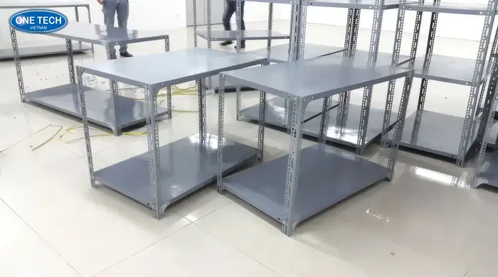 Kệ sắt V lỗ 2 tầng Hà Nam