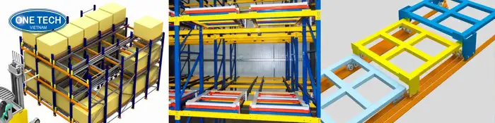 Kệ Push Back – Lưu trữ hàng hóa linh hoạt, tối ưu quy trình xuất nhập