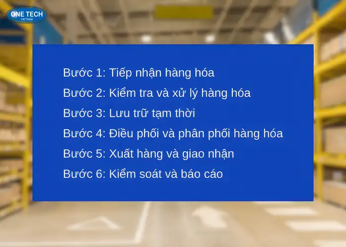 Quy trình hoạt động của kho trung chuyển
