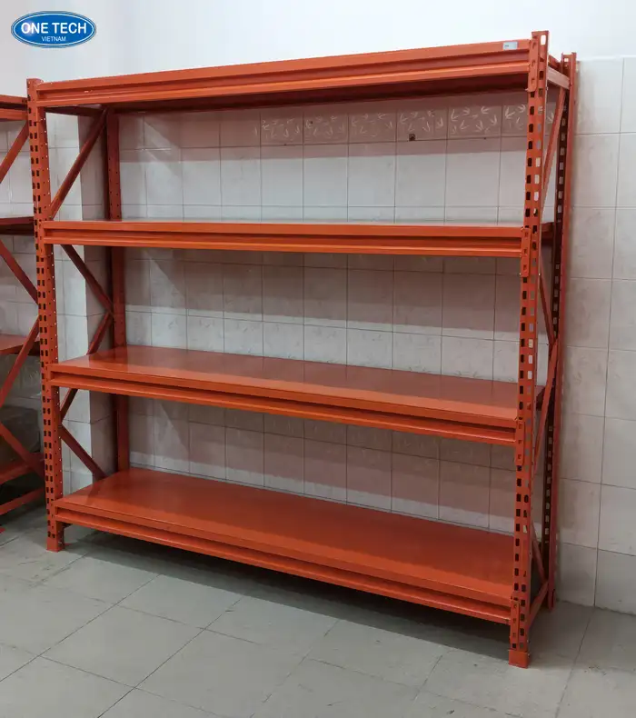 Mua kệ sắt V lỗ, kệ trung tải, kệ kho chất lượng tại One Tech-1