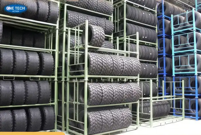 Kệ kho trung tải - Sản xuất kệ lốp ô tô giá tốt