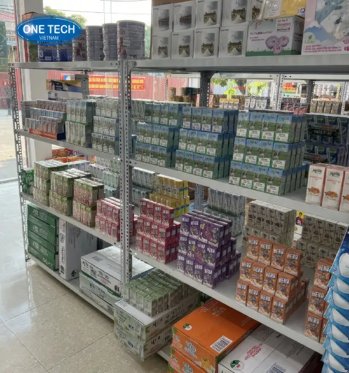 Vai trò và lợi ích của kệ để sữa trong kho