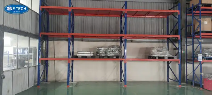 Kệ công nghiệp Quảng Trị xanh đỏ 3 tầng Kệ công nghiệp Quảng Trị xanh đỏ 3 tầng