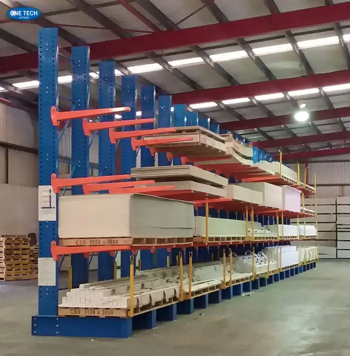 Kệ tay đỡ (Cantilever) để vật tư