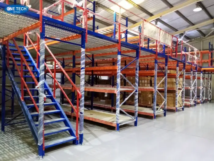 Kệ sàn lửng Mezzanine bền đẹp, tối ưu không gian Kệ sàn lửng Mezzanine bền đẹp, tối ưu không gian