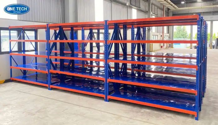 Kệ hạng trung 5 tầng màu xanh đỏ Kệ hạng trung 5 tầng màu xanh đỏ
