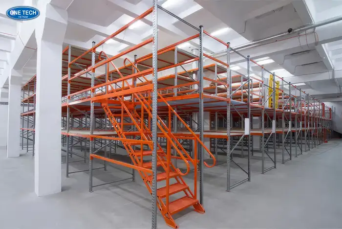 Kệ kho công nghiệp Điện Biên - Kệ sàn Mezzanine phù hợp cho kho trần cao, tối ưu diện tích Kệ kho công nghiệp Điện Biên - Kệ sàn Mezzanine phù hợp cho kho trần cao, tối ưu diện tích