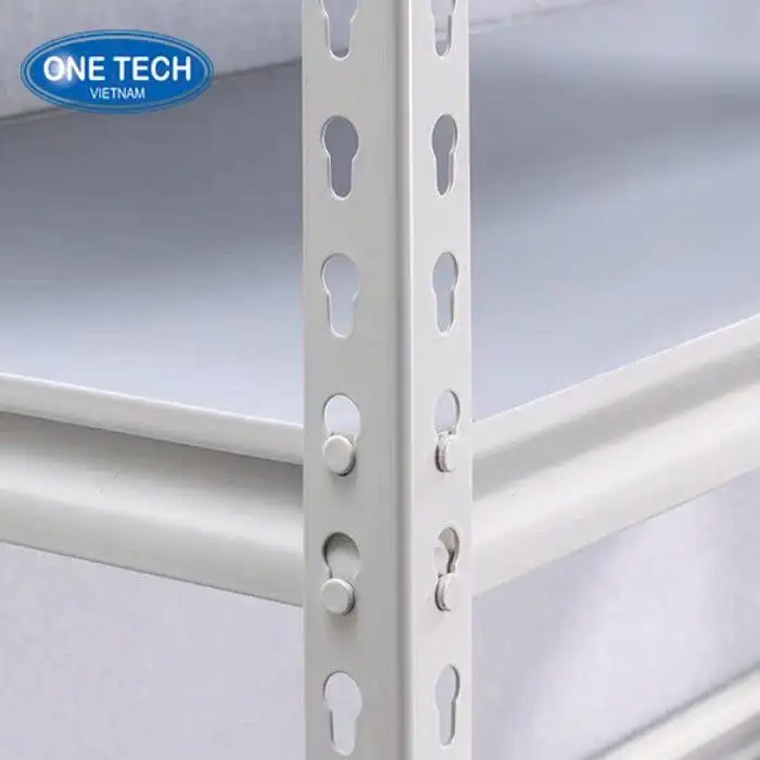 Cấu tạo chi tiết của kệ sắt màu trắng