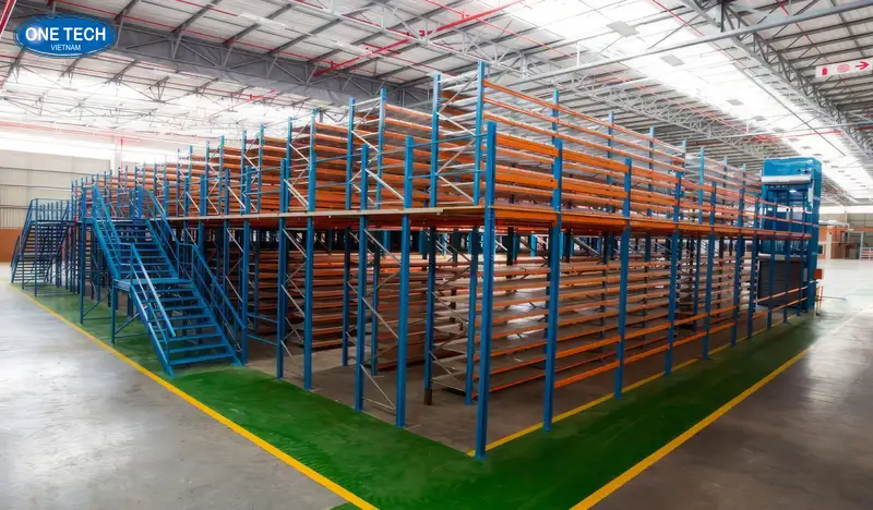Kệ sàn Mezzanine tại Khánh Hòa tối ưu cho diện tích kho hàng