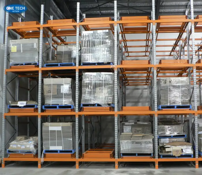 Kệ Push Back Tại Cà Mau – linh hoạt với nguyên lý FILO