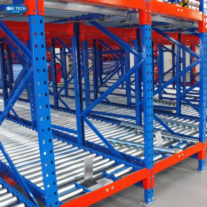 Kệ Con Lăn (Flow Rack) được ưa chuộng trong các hệ thống logistics tự động