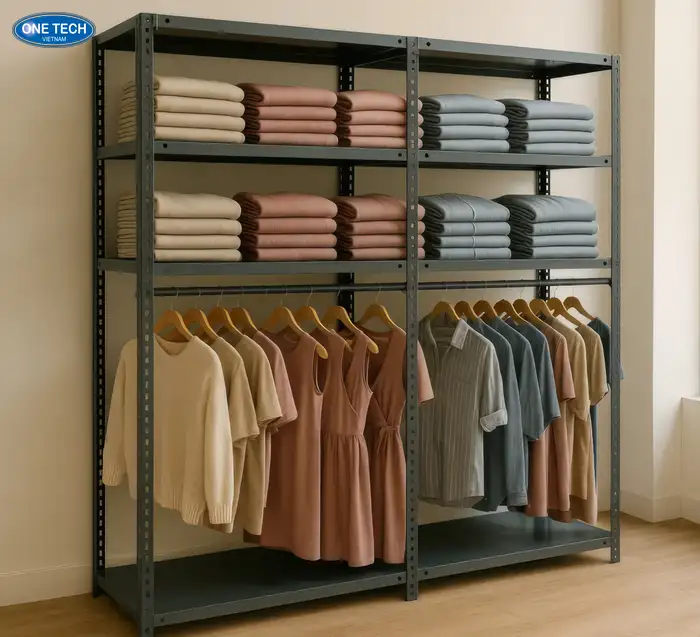 Kệ V cài – thẩm mỹ cao, lắp ráp nhanh, không cần ốc vít