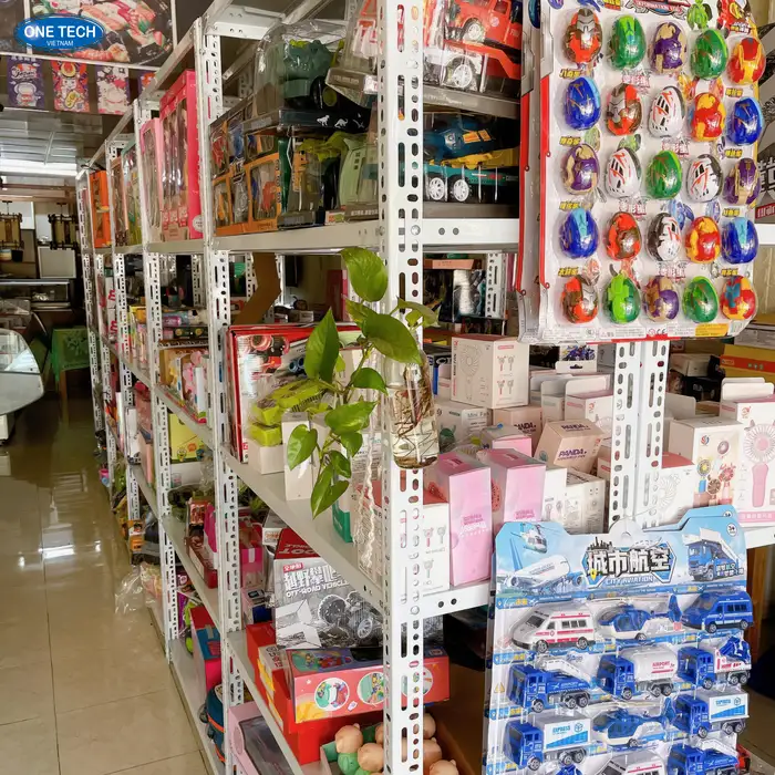 Kệ kho cho ngành đồ chơi bảo hành 24 tháng