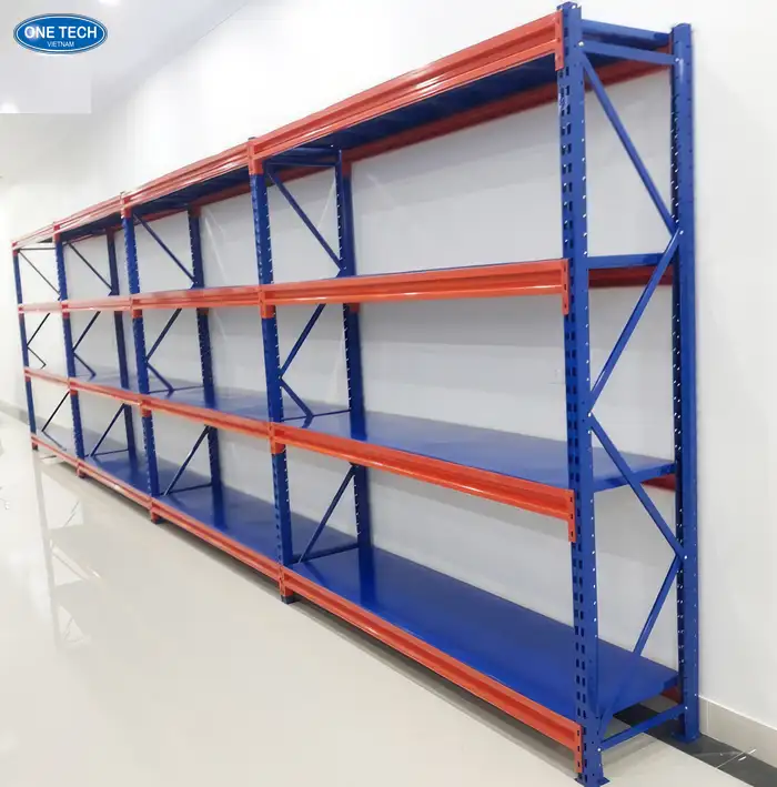 Kệ trung tải trong kho siêu thị miễn phí khảo sát mặt bằng