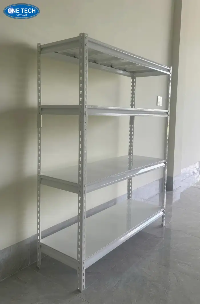Kệ sắt lắp ráp thông mình màu trắng bền đẹp