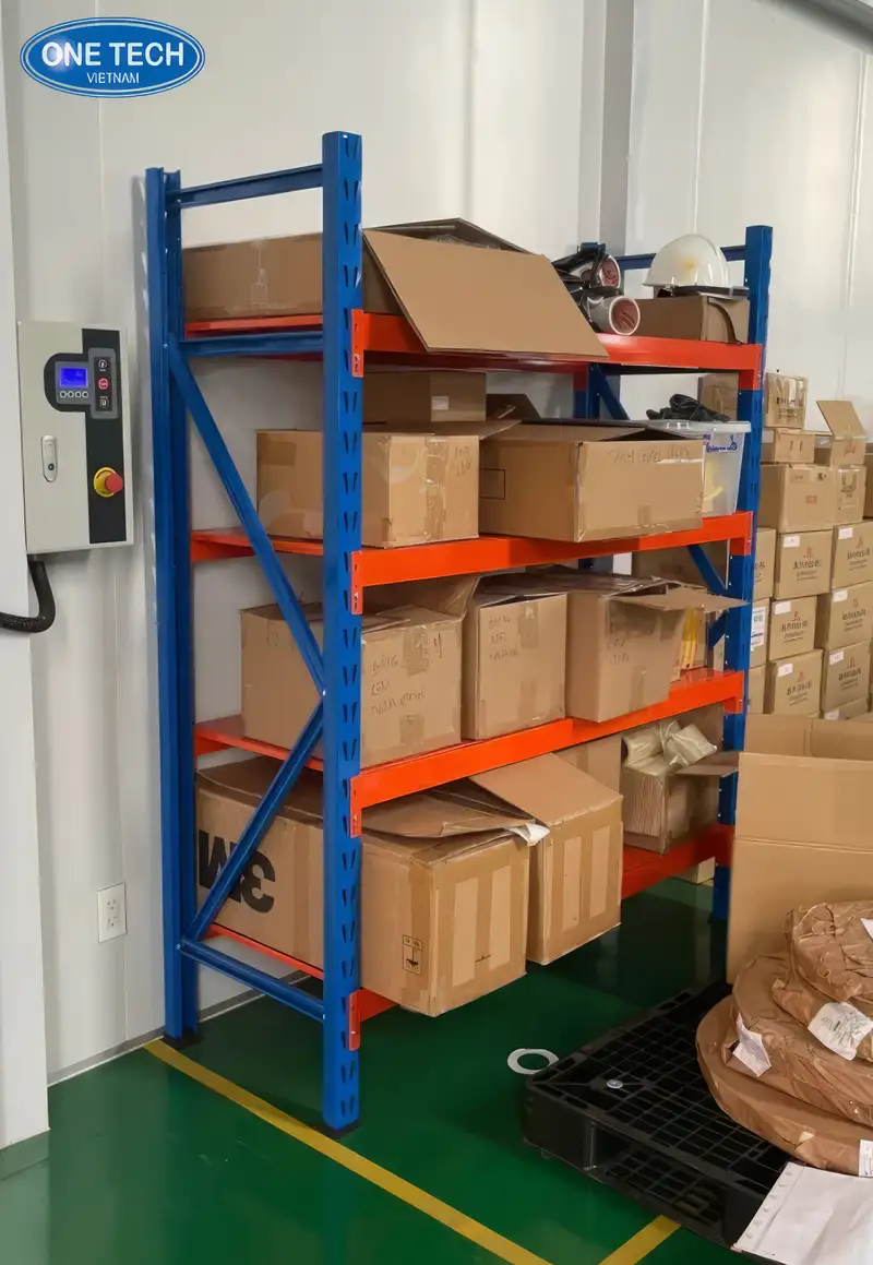 Kệ trung tải 200kg/tầng thay thế kệ hạng nhẹ khi để thùng carton