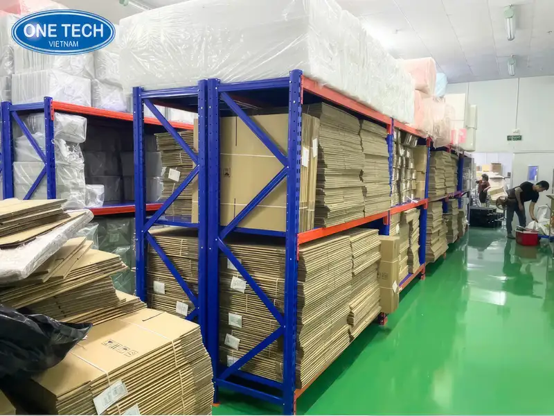 Kệ trung tải để thùng carton 2 tầng
