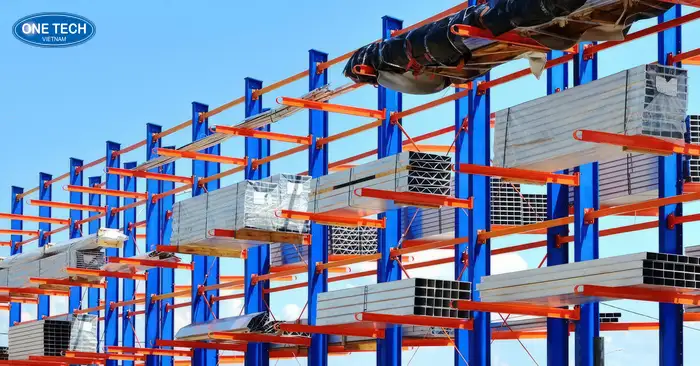 Kệ tay đỡ (Cantilever) ngành nhôm kính