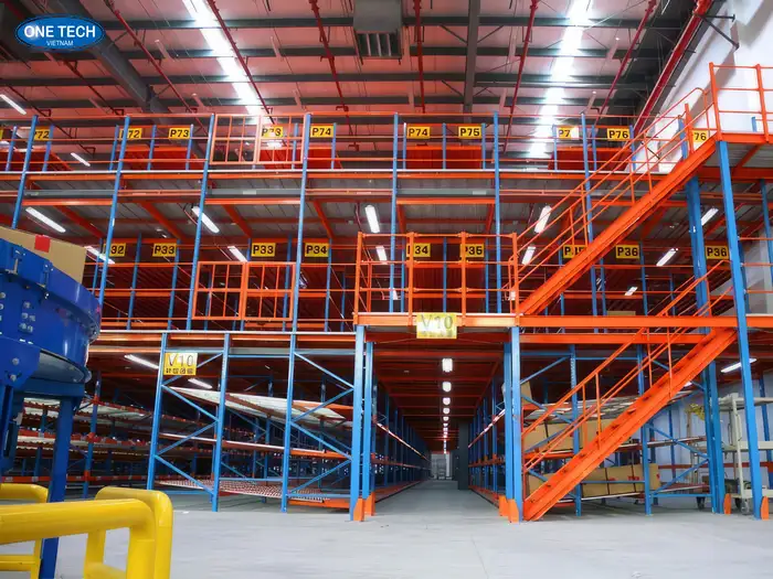 Giá kệ sàn lửng Mezzanine tối ưu diện tích kho