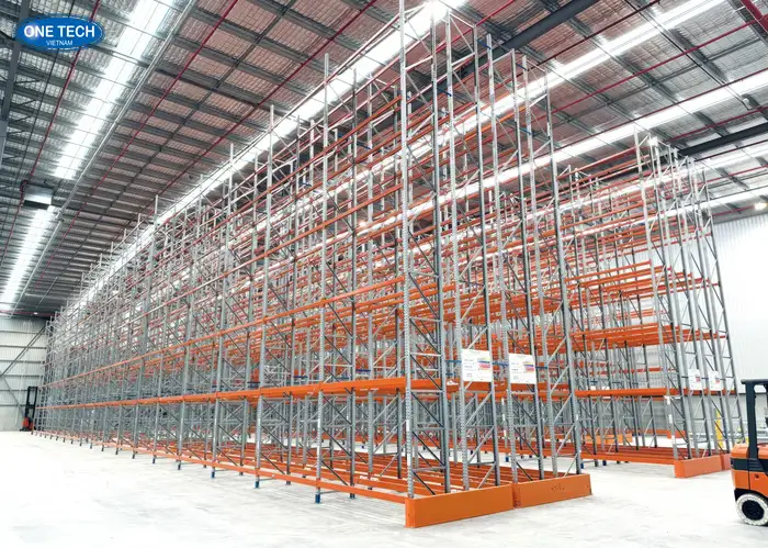 Kệ Double Deep cho kho siêu thị bền đẹp