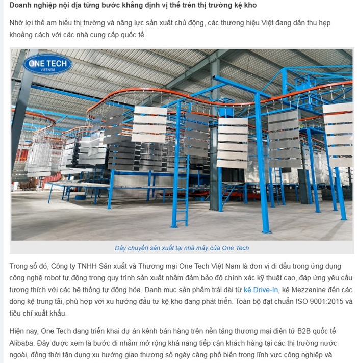 Kệ kho trung tải OT chân thành cảm ơn Báo Tây Ninh