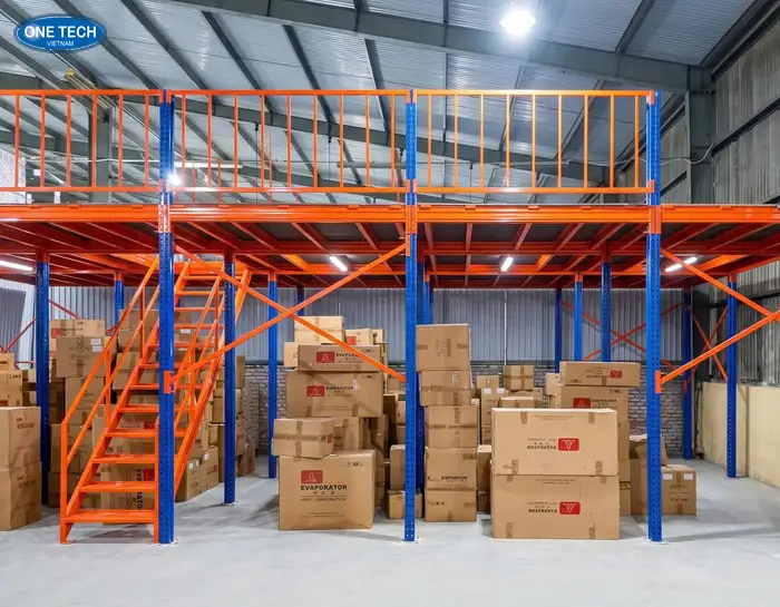 Lắp đặt kệ sàn Mezzanine cho Công ty Bảo An, Hà Nội
