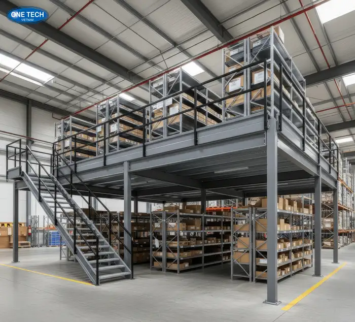 Cấu tạo của hệ thống kệ sàn Mezzanine tại Đồng Nai