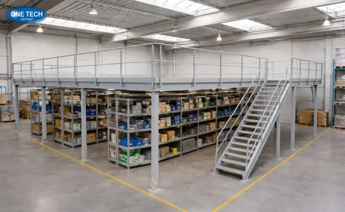 Kệ Sàn Mezzanine Đồng Nai – Gia Tăng Không Gian Lưu Trữ Kho