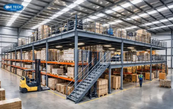 Cấu tạo kệ sàn Mezzanine tại Thanh Hóa gồm những bộ phận nào?