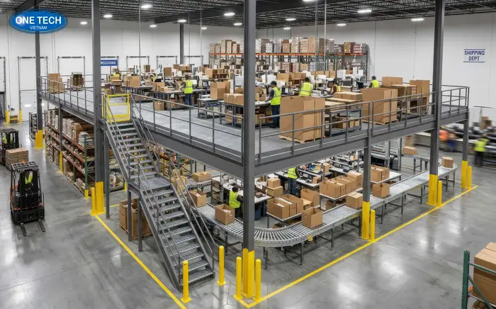 Kệ Sàn Mezzanine Thanh Hóa – Tăng Diện Tích Kho, Tiết Kiệm Chi Phí