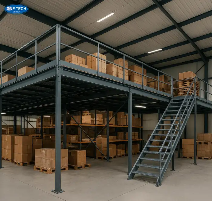 Đặc điểm cấu tạo của kệ sàn Mezzanine tại TP HCM
