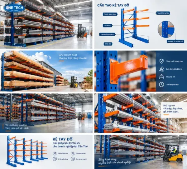 Cấu tạo cơ bản của kệ tay đỡ tại Cần Thơ
